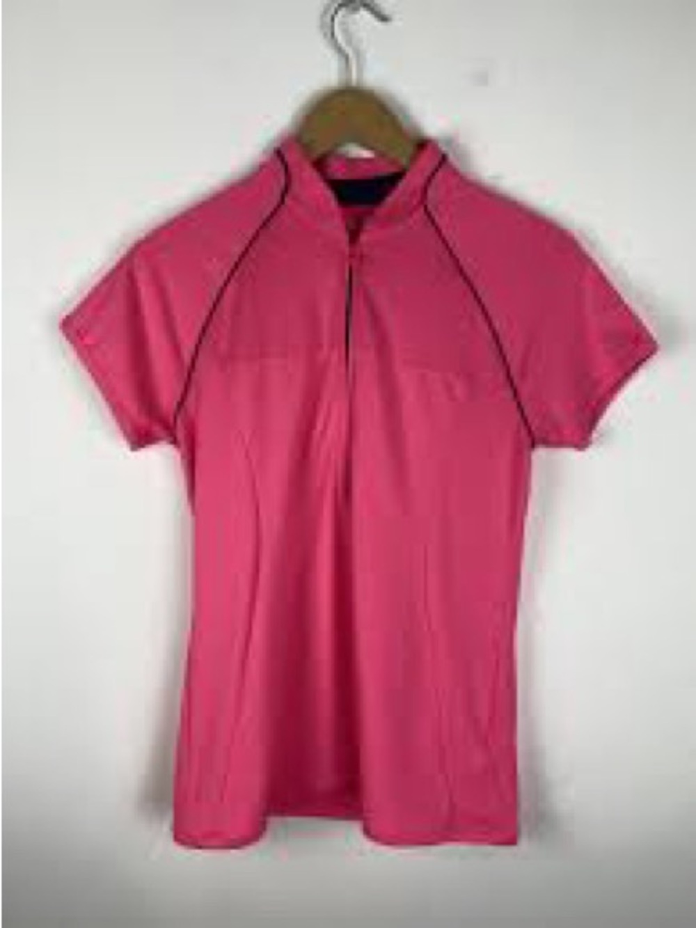 Women's Mulberry Pure Motion Short-Sleeve Zip-Front Active Top